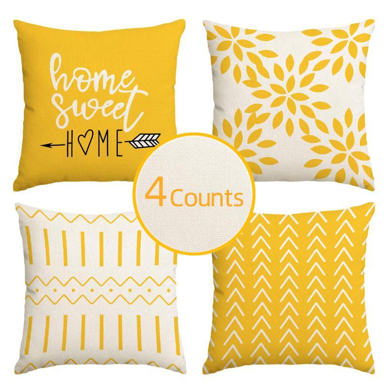 Home Textiles And Decor - Geometric Pattern Pillow Case without Filler