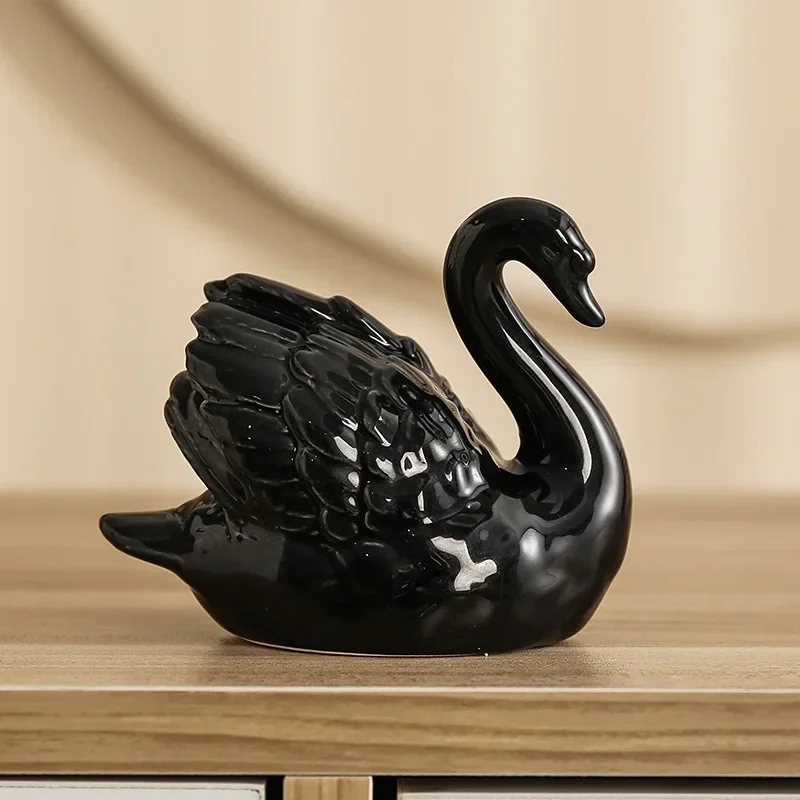 Couple Swan Ceramic Jewelry Cr - Xt Home Textiles reseña y precio