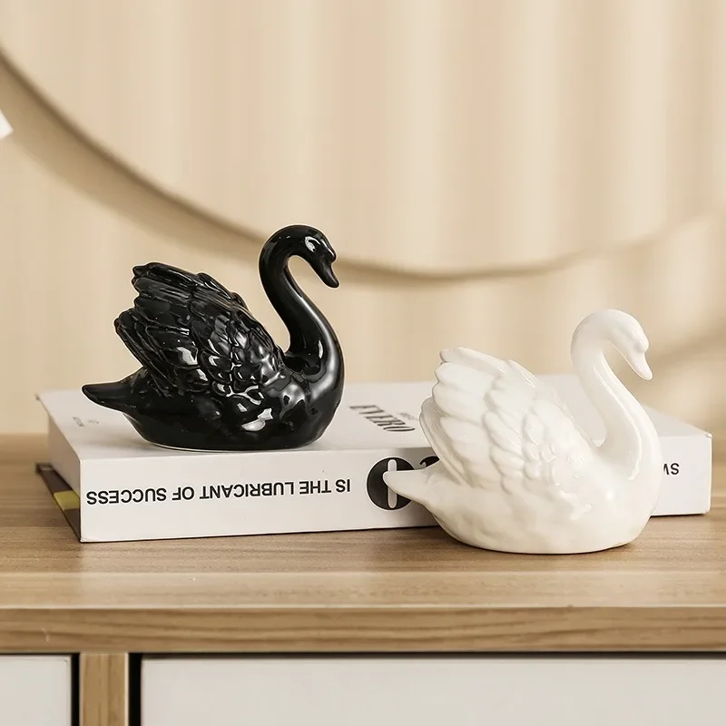 Couple Swan Ceramic Jewelry Cr - Xt Home Textiles reseña y precio