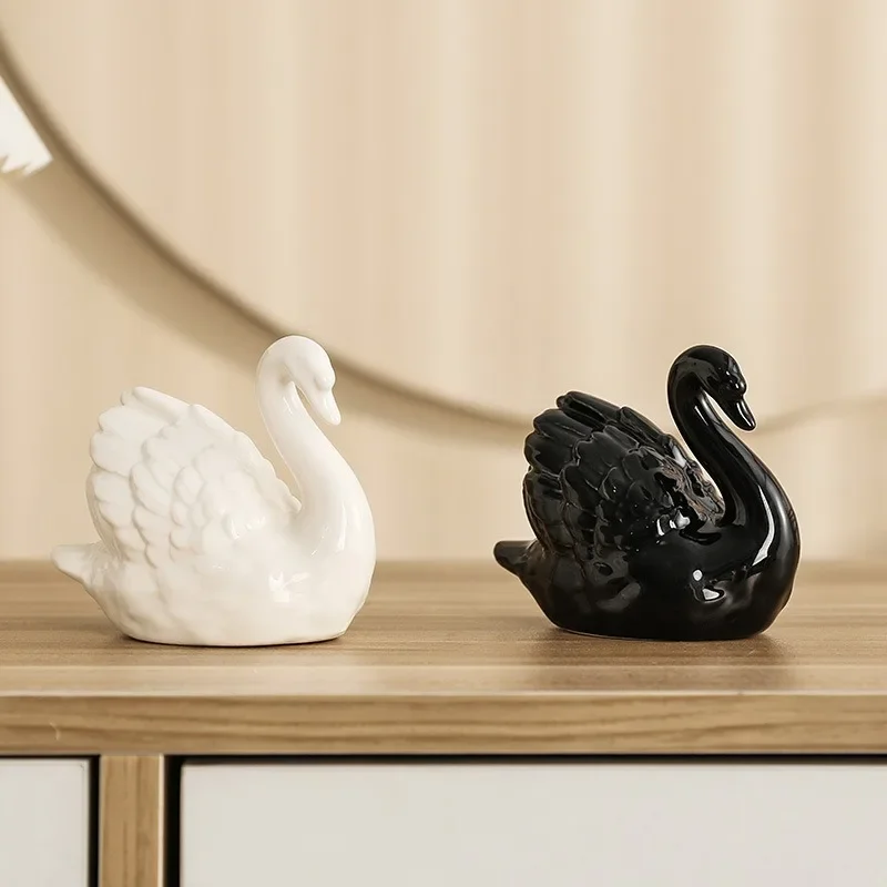 Couple Swan Ceramic Jewelry Cr - Xt Home Textiles reseña y precio