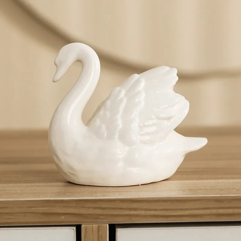 Couple Swan Ceramic Jewelry Cr - Xt Home Textiles reseña y precio