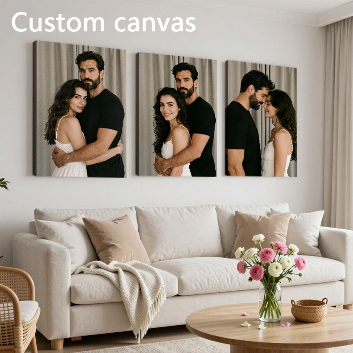 Set of 3 Custom Photo Decor Pi - Home Textiles And Decor reseña y precio