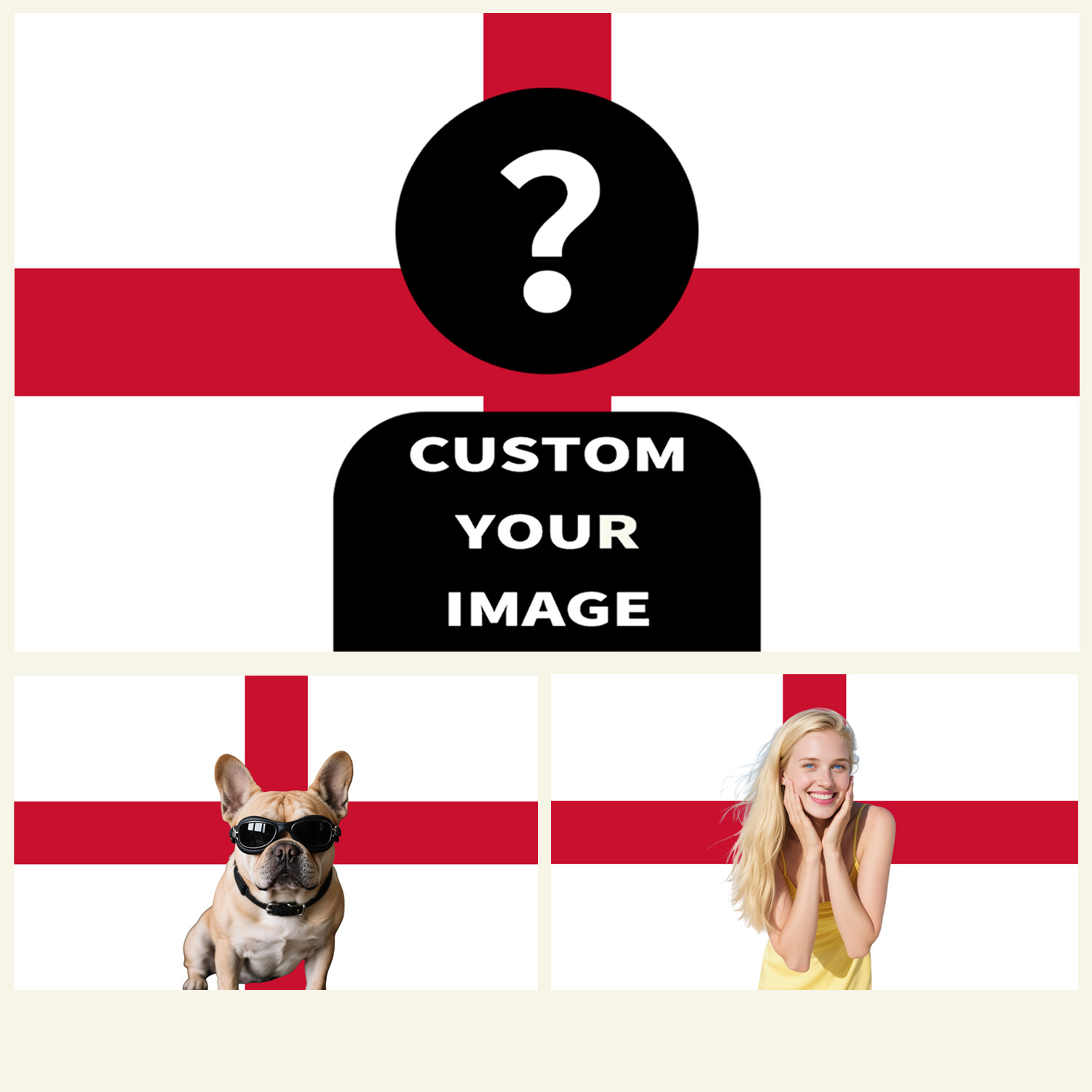 1pc 2D FLAT Personalize Englan - Home Textiles And Decor reseña y precio