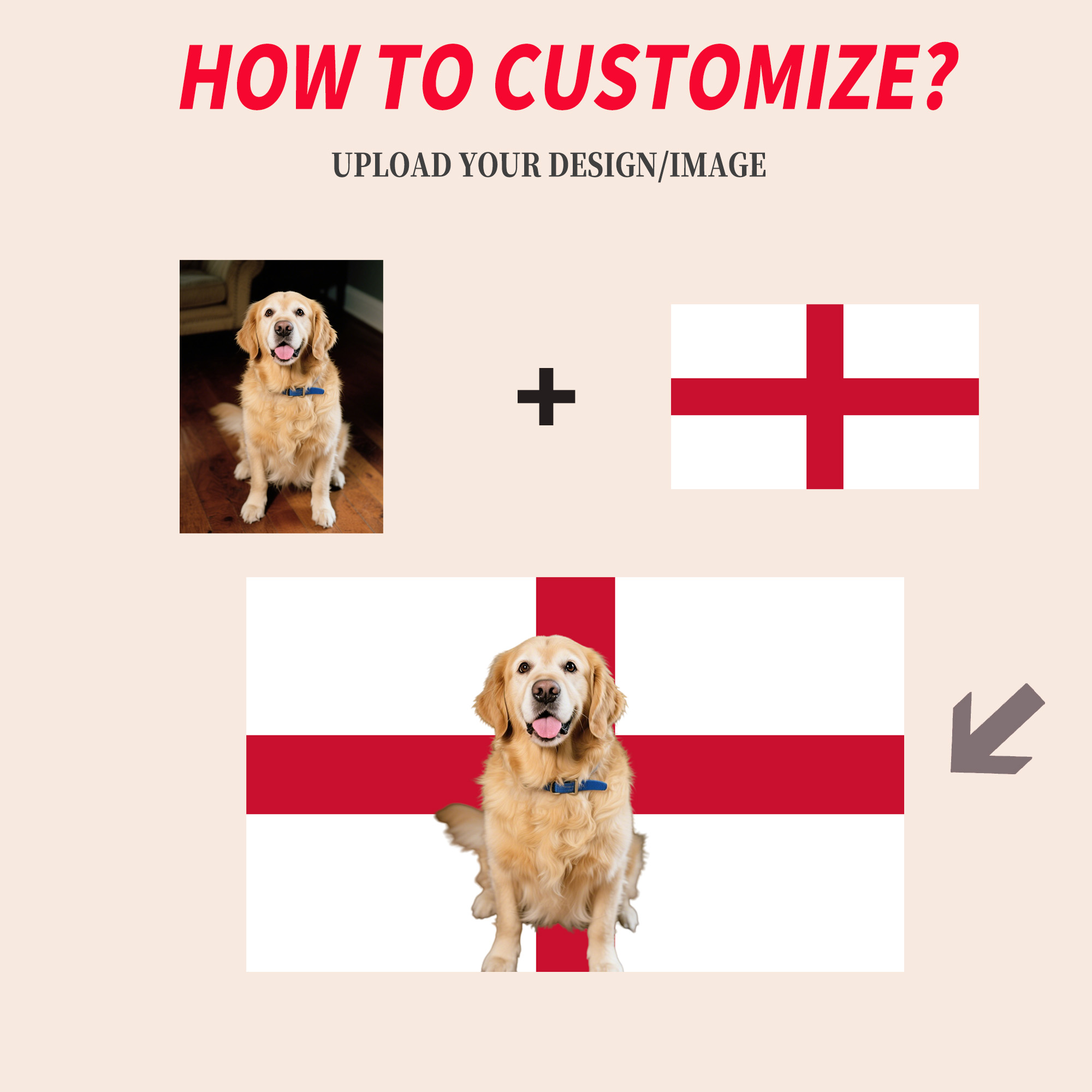 1pc 2D FLAT Personalize Englan - Home Textiles And Decor reseña y precio