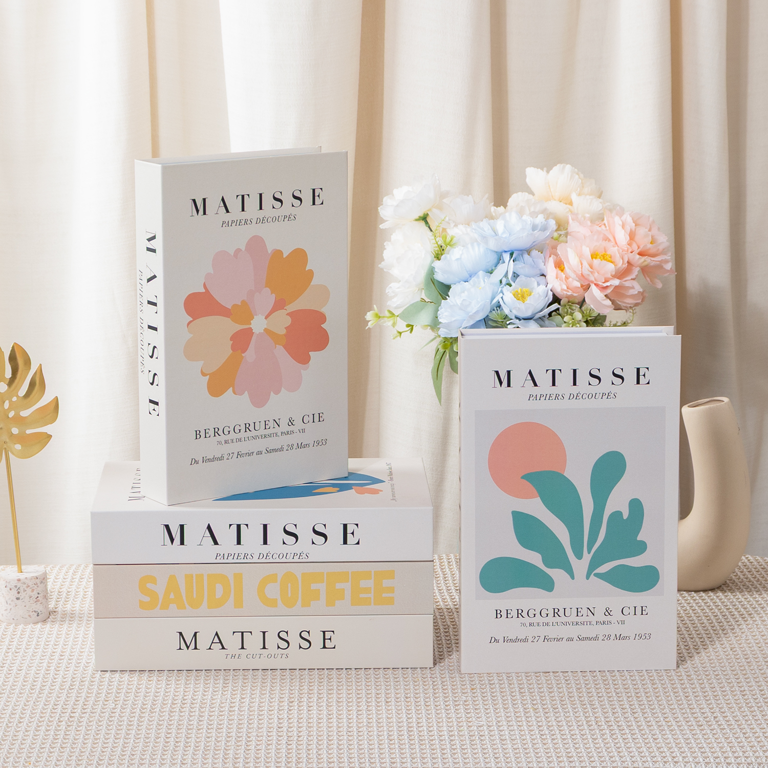 Luxury Fake Books Home Decorat - Xt Home Textiles reseña y precio