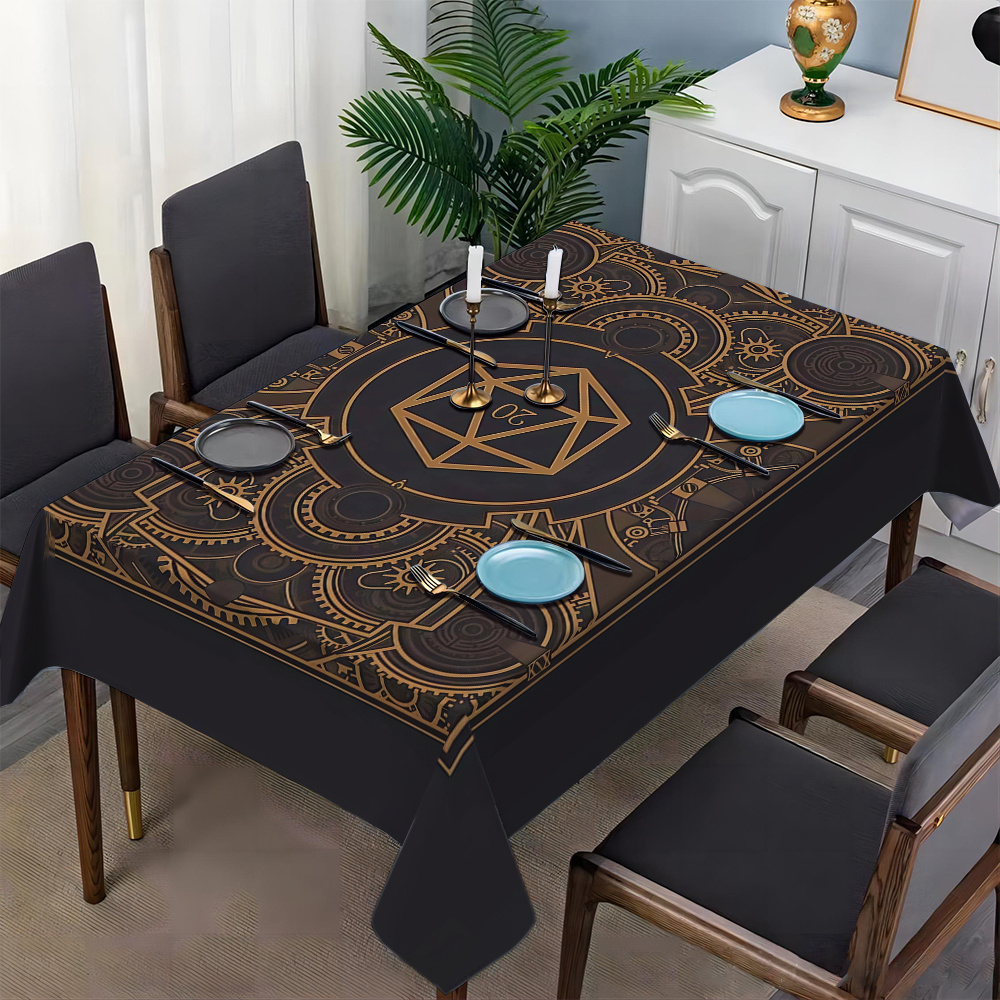 Steampunk Black Golden Gear Pa - Home Textiles And Decor reseña y precio
