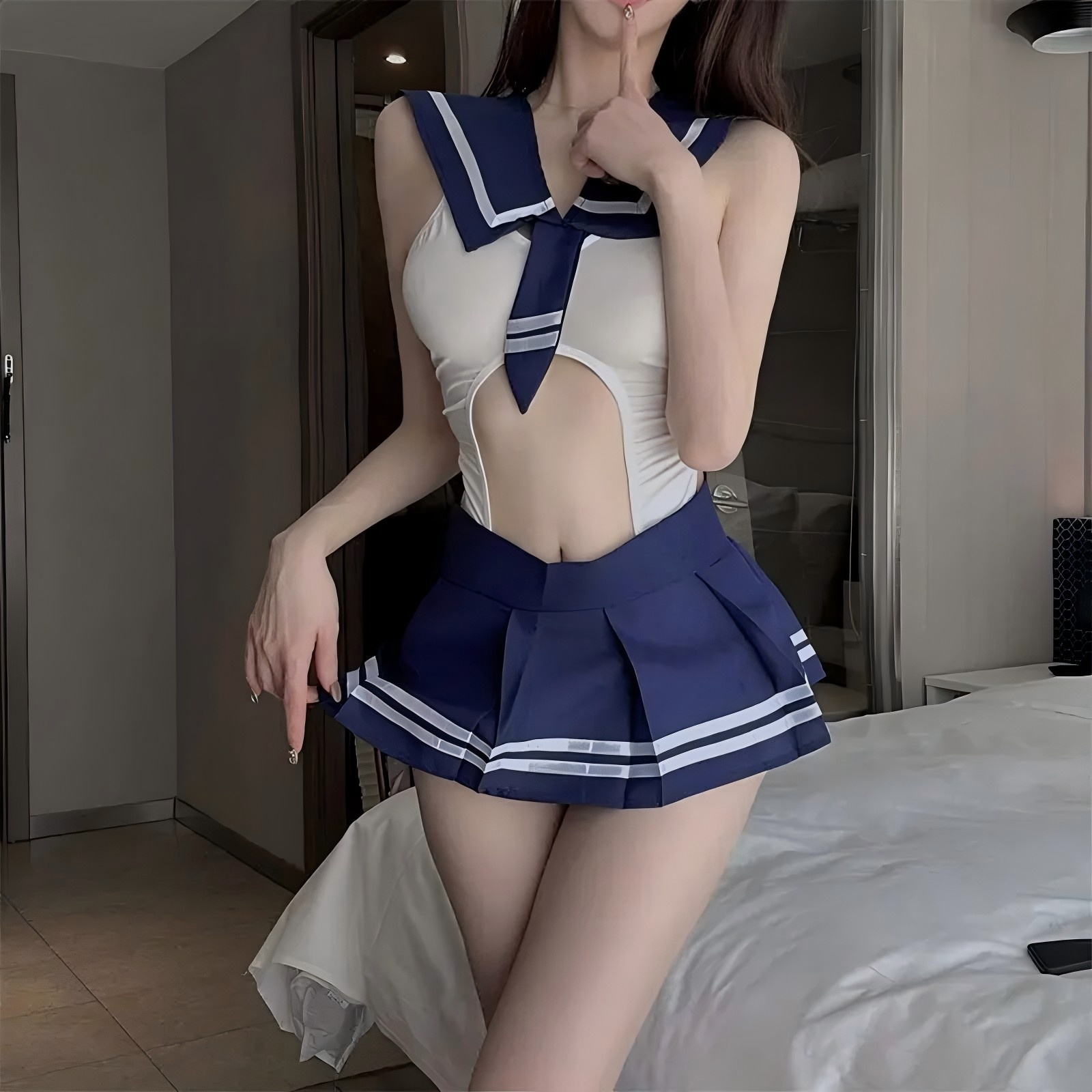 Sexy schoolgirl uniform linger - P & C Home Textiles Usa reseña y precio