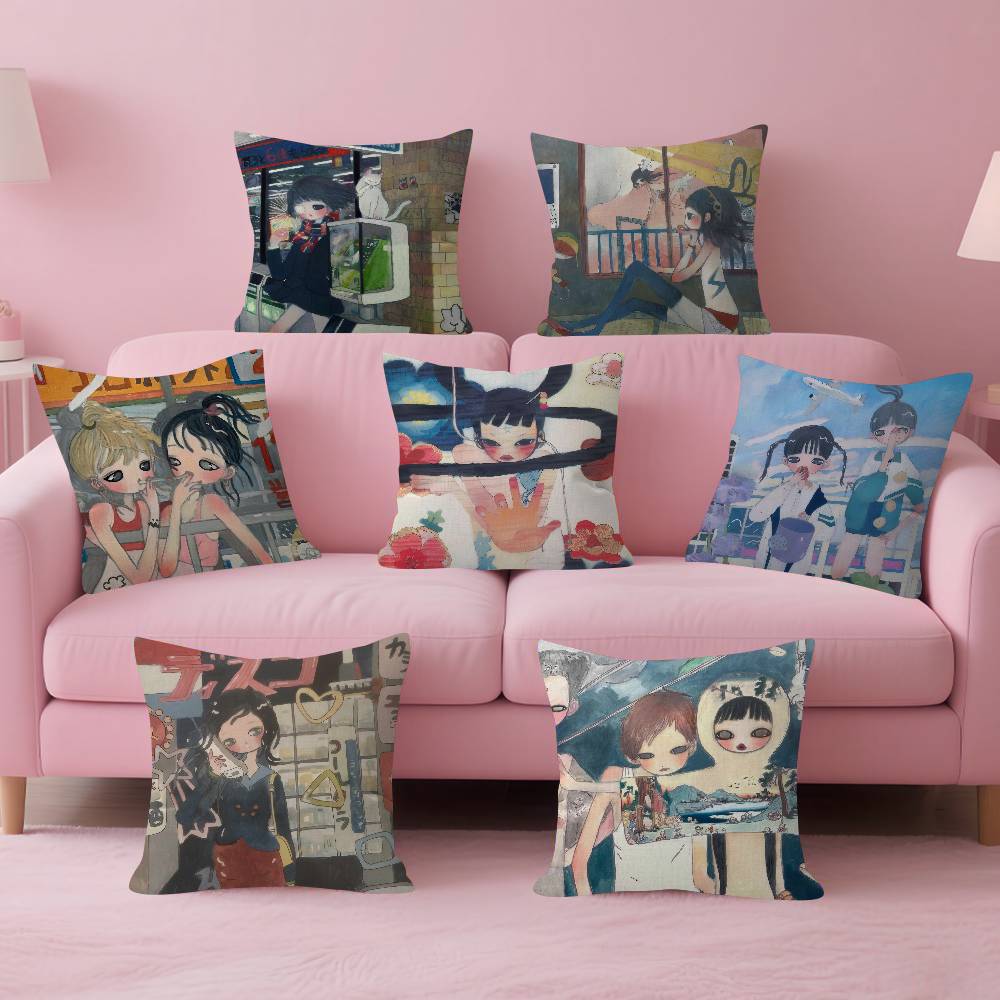 Art Aya Takano Girl  Pillow An - Aya Home Textiles reseña y precio