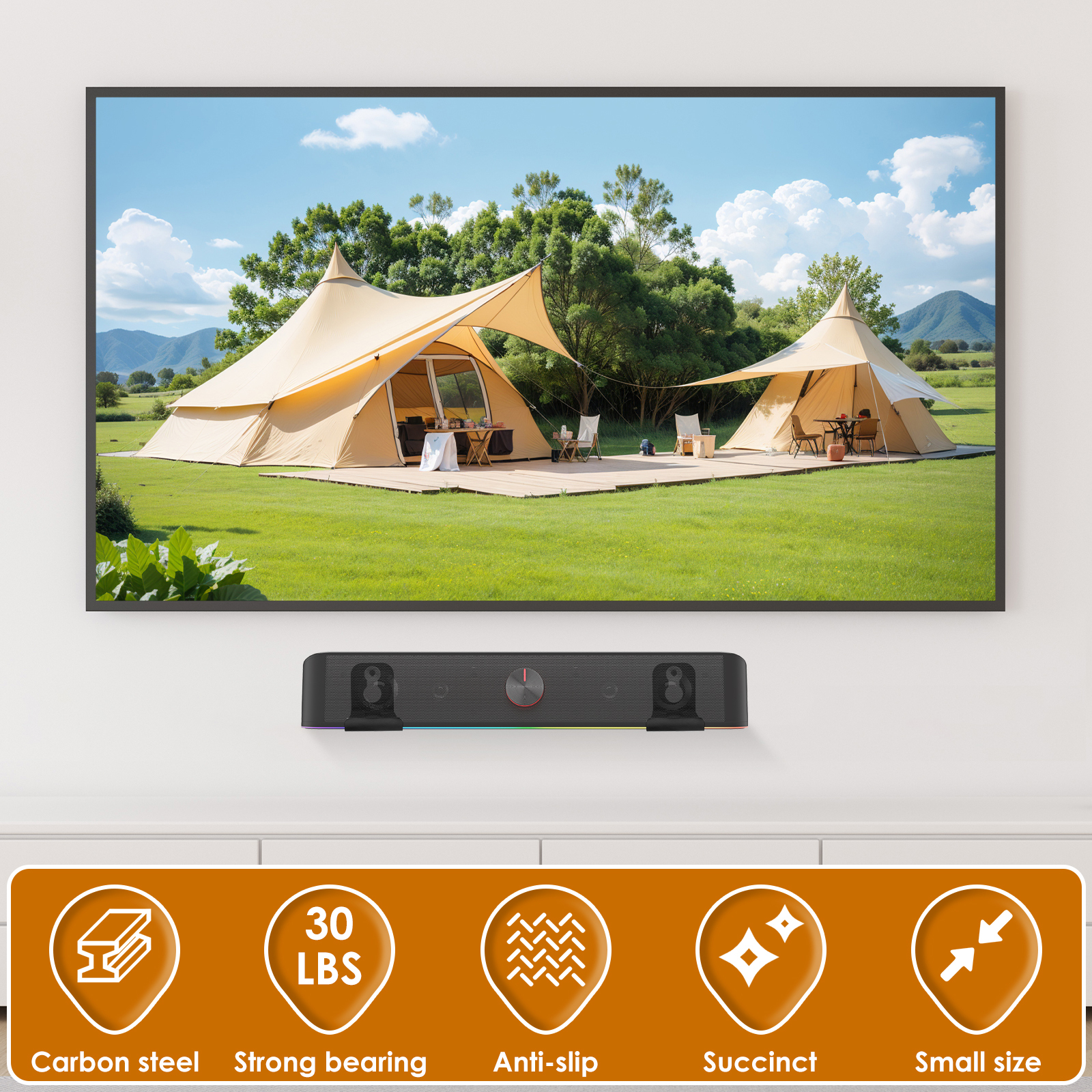 2Pcs Soundbar Speaker Stands W - Xt Home Textiles reseña y precio