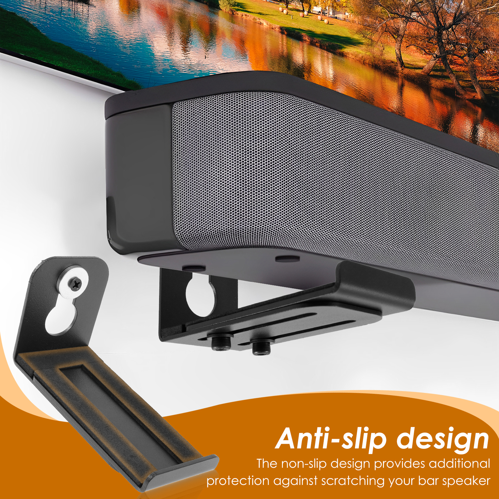 2Pcs Soundbar Speaker Stands W - Xt Home Textiles reseña y precio
