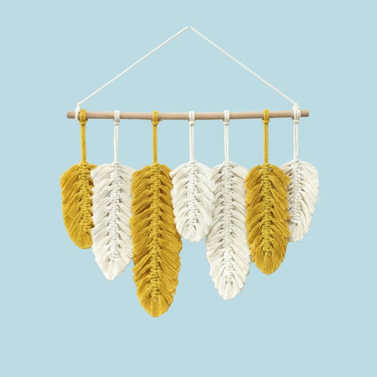 Macrame Feather Wall Hanging H - Home Textiles And Decor reseña y precio